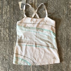 NWT Adidas Workout Tank With Built-In Bra - Sz Med